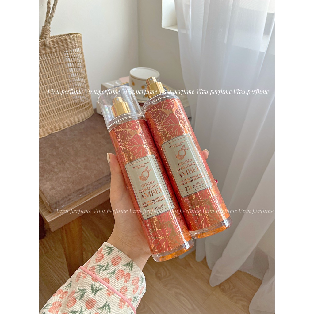 (Hương cam quýt) Bodymist hương Golden AMBER