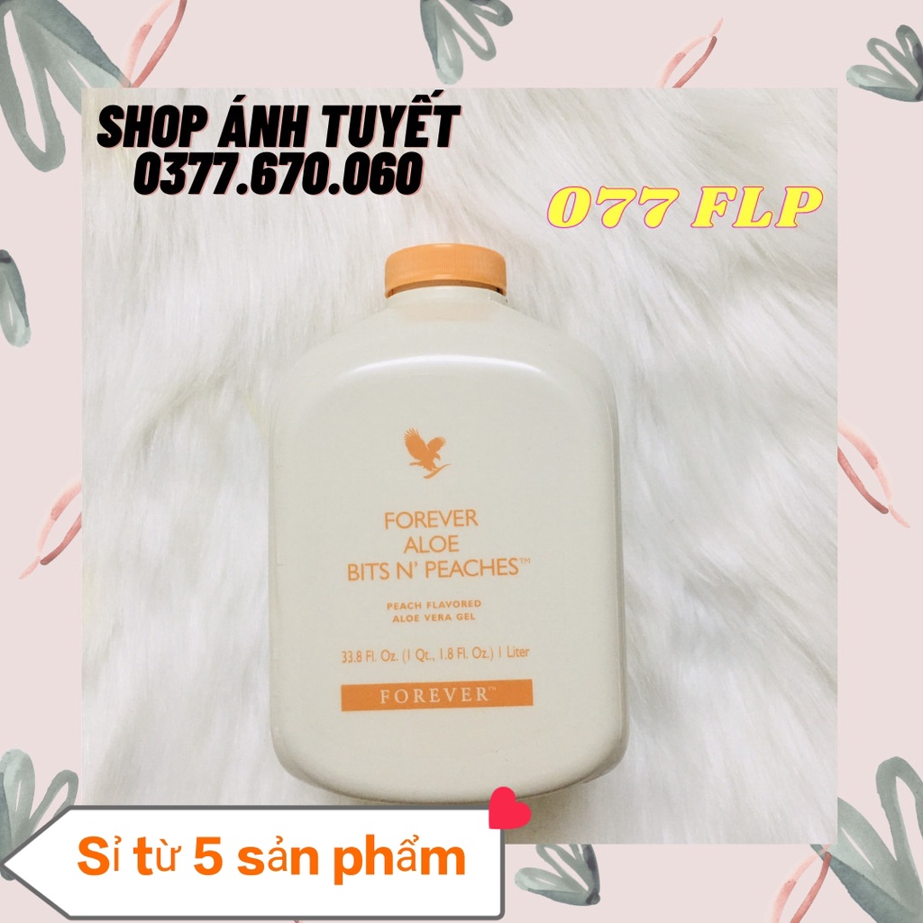 Nước Lô Hội, Nước Ép Quả Đào Aloe Bits N' Peaches #077Flp. 1 lít