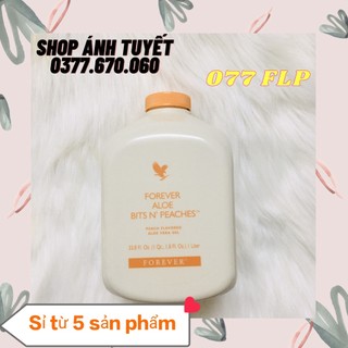 [CHÍNH HÃNG] Nước Lô Hội, Nước Ép Quả Đào Aloe Bits N' Peaches #077Flp. 1 lít