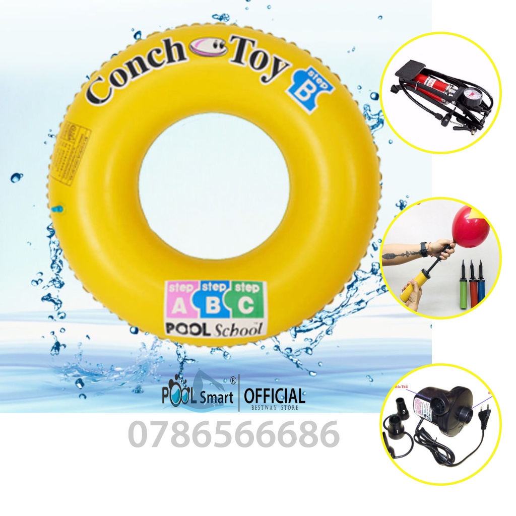 Phao bơi cho bé hình tròn in hình họa tiết đường kính 80cm ,phao bơi chống lật cho bé, đồ chơi trẻ em