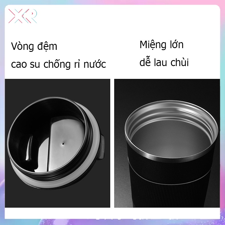 Bình Giữ Nhiệt Coffee 510ml Tách cà phê thép không gỉ hai lớ 304 Cốc giữ nhiệt chống rò rỉ XR KFB01 | BigBuy360 - bigbuy360.vn