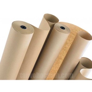 Giấy cuộn kraft gói hàng( 14~15kg/1 cuộn).