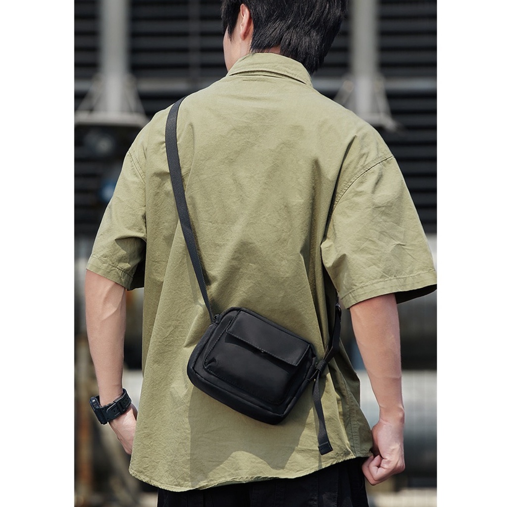 Túi đeo chéo nam nữ unisex vải oxford chống mài mòn kiểu dáng basic trẻ trung hiện dại, 1 ngăn pocket lớn TK23