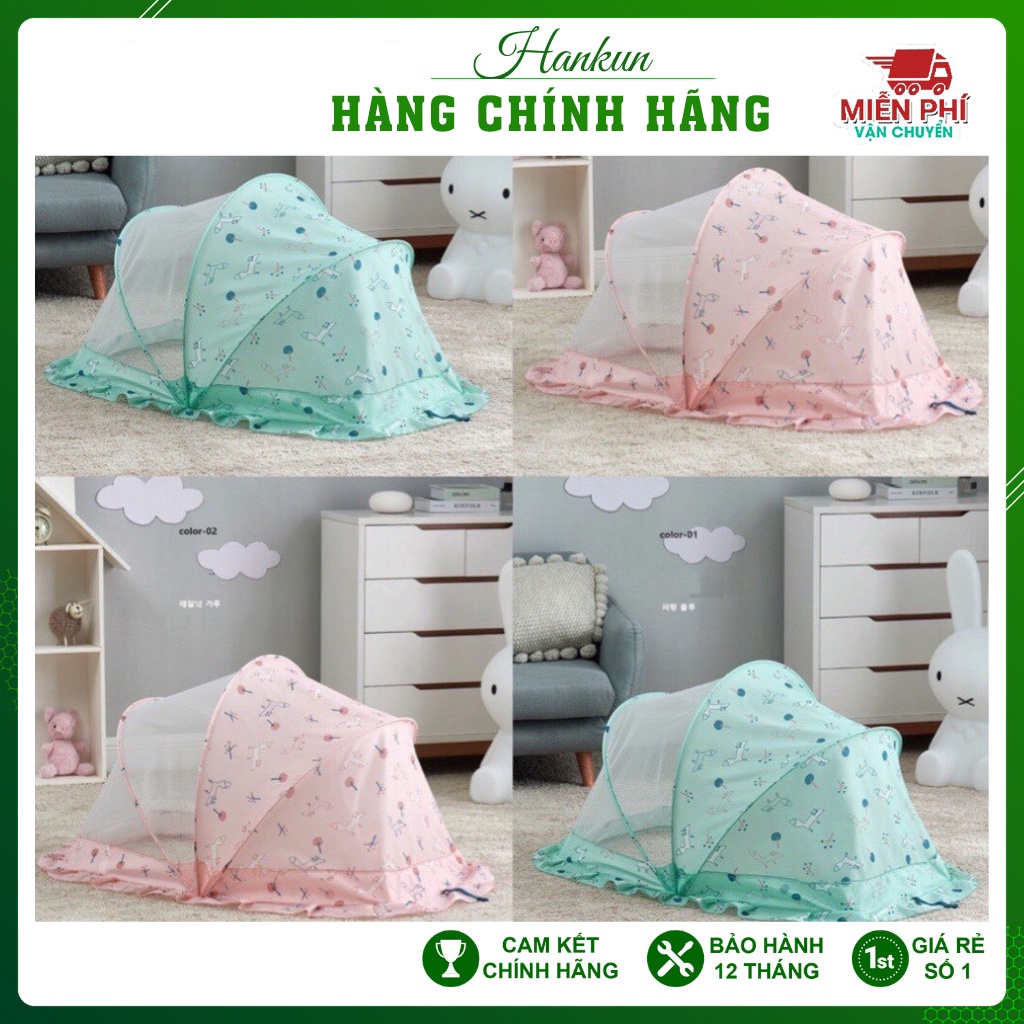 Màn chụp cho bé gấp gọn, mùng chụp cho bé chống muỗi, dùng cho giường và nôi cũi