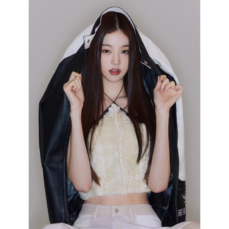 Cocory vn Áo Croptop Sát Nách Thiết Kế Hở Lưng Quyến Rũ