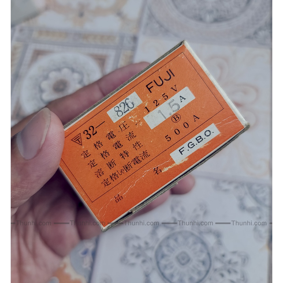 Cầu chì 125v nội địa Nhật, cầu trì 125v 0.3A, 0.4A, 0.5A, 0.7A, 1.5A, 15A