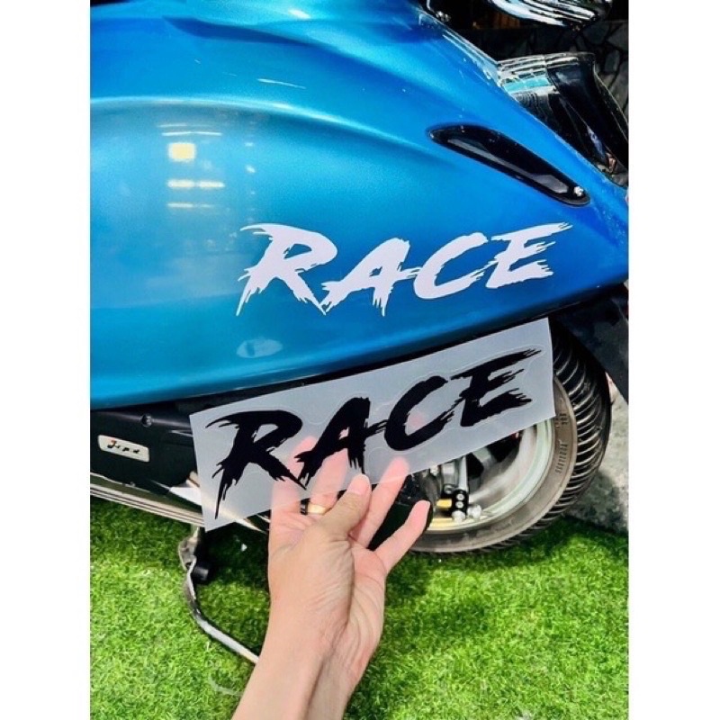 Tem RACE dán xe. Tem decal cao cấp