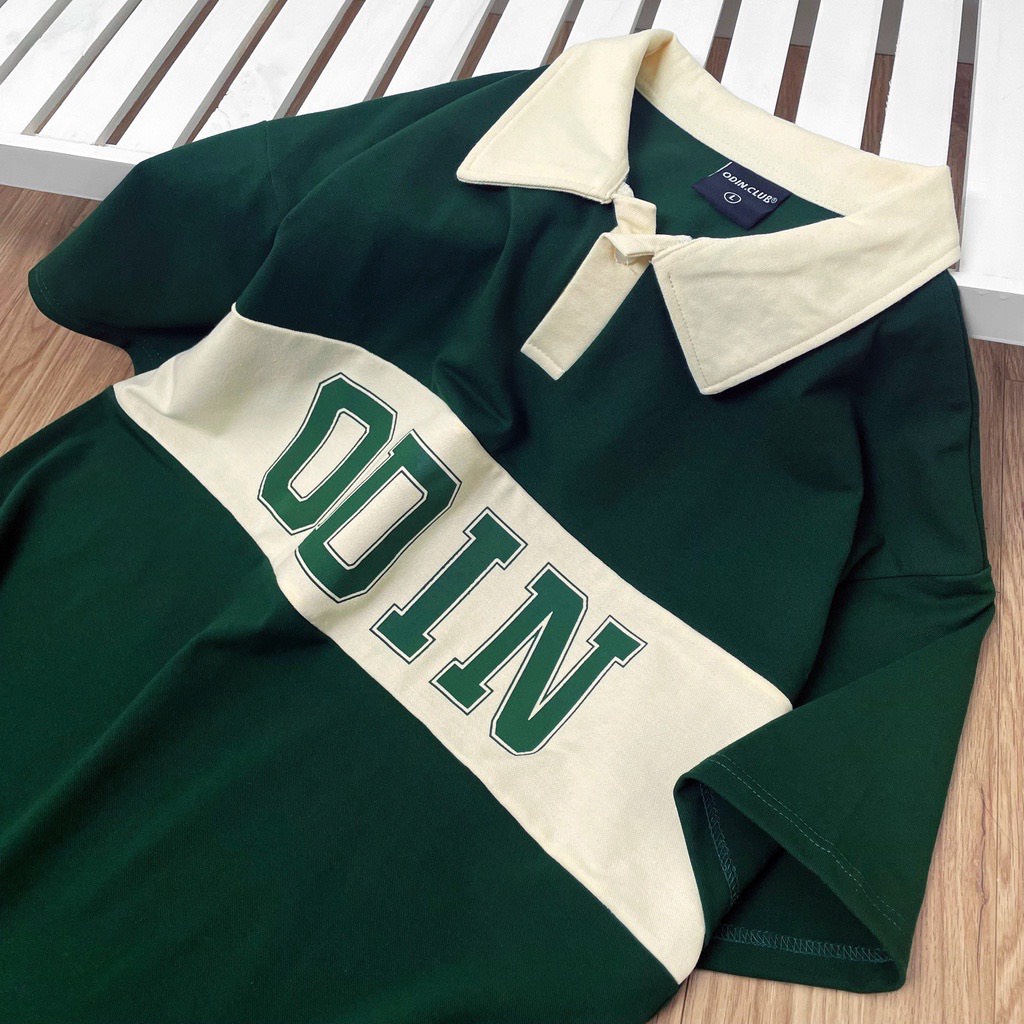 Áo POLO unisex ODIN - Áo POLO nữ form rộng cho cặp đôi