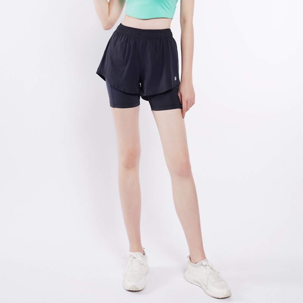 Quần Short Nữ Chạy Bộ, Chơi Thể Thao 2 Lớp Livan Sport Cao Cấp