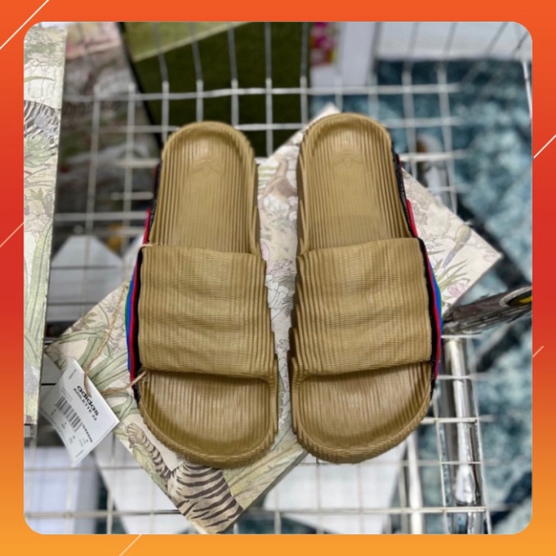 Dép bánh mỳ thời trang nam nữ Adidas màu nâu vàng tạo vân siêu nét,Full size 38/42 MENITY
