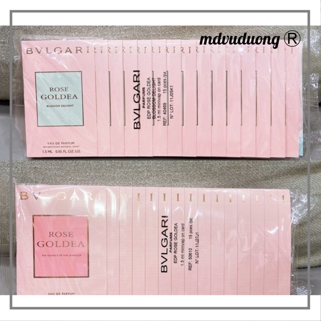Mẫu thử vial Bvlgari Rose Goldea chính hãng
