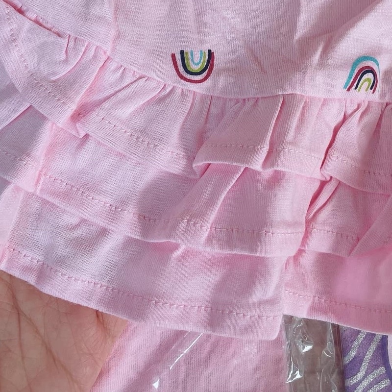 Váy thun cotton cầu vồng cho bé gái 11-28kg