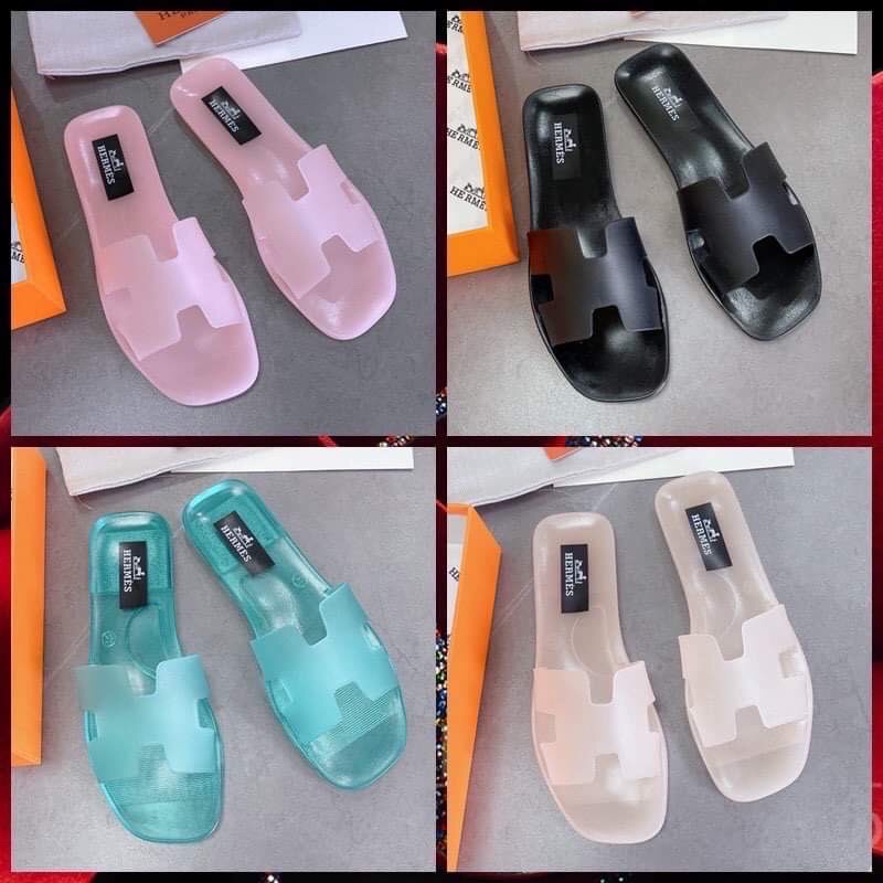 Dép HM nữ nhựa thời trang  trong suốt giá rẻ siêu hot