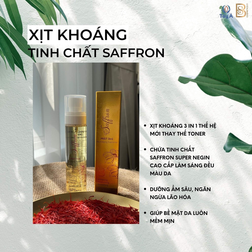 Xịt khoáng Saffron 💥 GIÁ SỐC 💥 Dưỡng ẩm, mịn, có thể thay toner | BigBuy360 - bigbuy360.vn