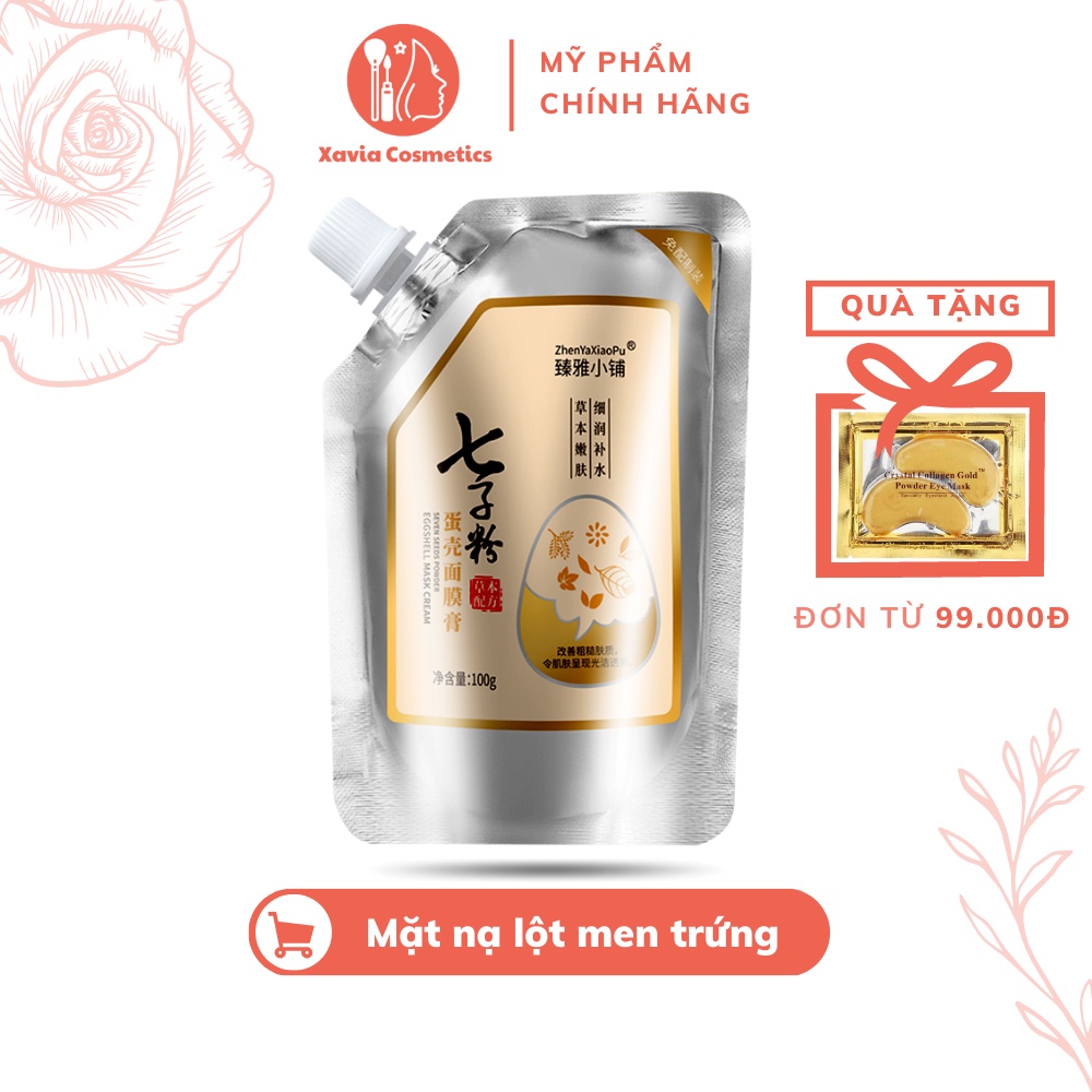 Mặt nạ lột men trứng chống lão hóa, dưỡng ẩm làm săn chắc da, chăm sóc da mịn màng trắng sáng
