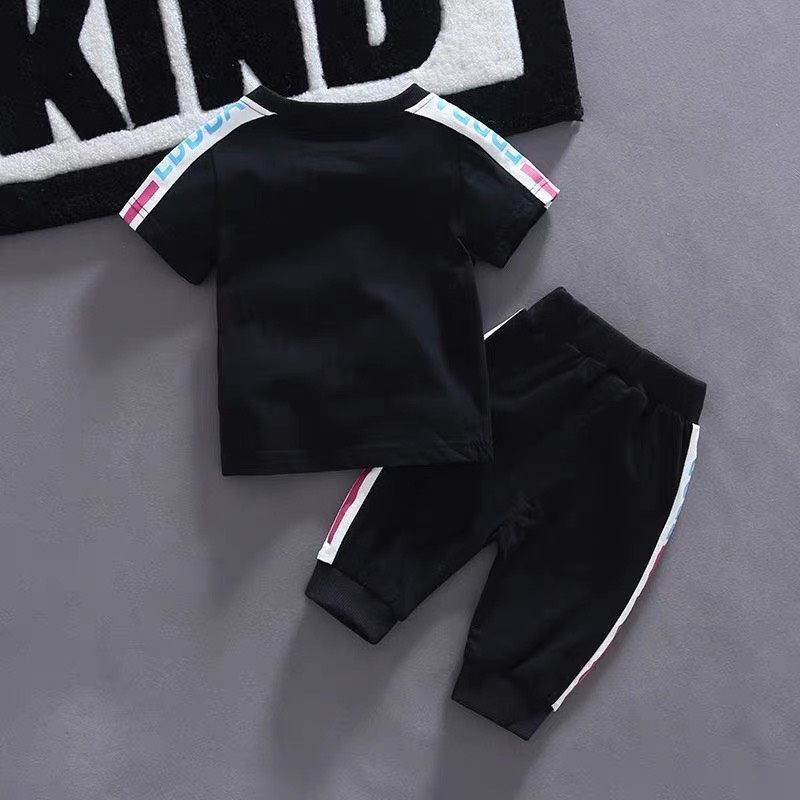 Bộ Thể Thao Quần Dài Hai Màu trắng Đen DBA Cho Bé Trai Bé Gái Mặc Đi Chơi Từ 5 Đến 28kg Thời Trang Trẻ Em Heri Kids