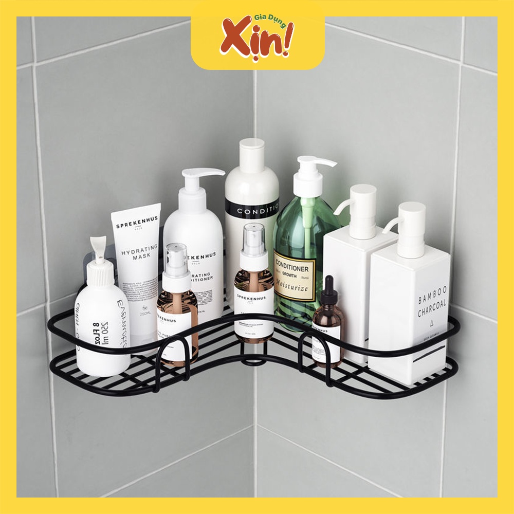 Kệ đựng đồ nhà tắm dán tường, kệ góc, kệ thẳng nhà bếp tiện dụng, siêu dính