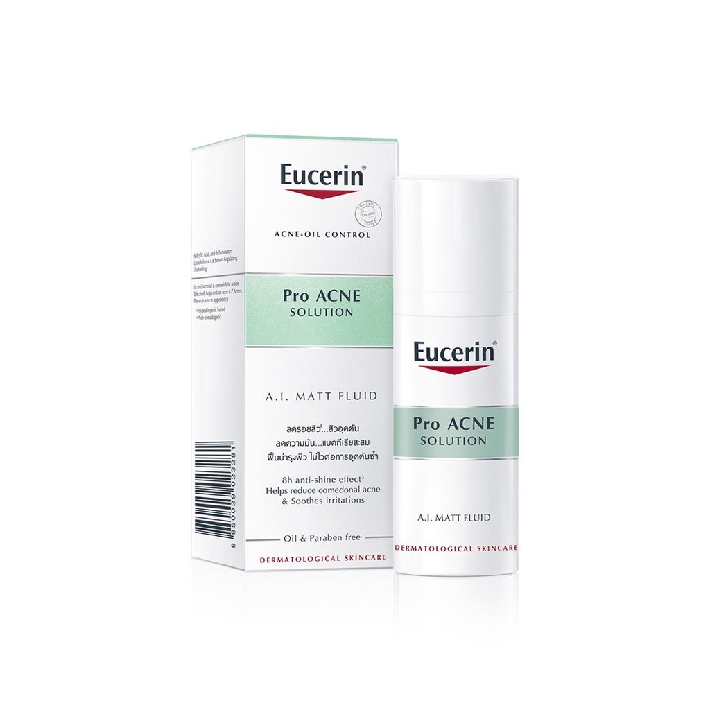Eucerin Pro Acne Ai Matt Fluid 40Ml - Kiểm Soát Nhờn Ngăn Ngừa Mụn