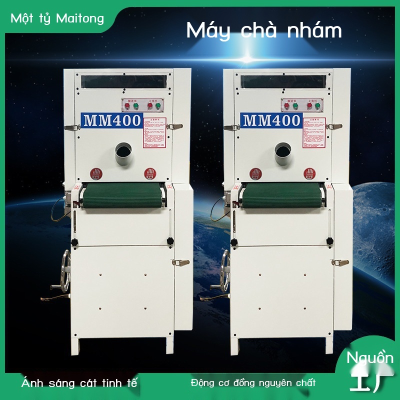 Hoàn toàn tự động cát đôi chiều dài cố định khung một mặt máy mài tại chỗ đánh bóng chế biến gỗ chà nhám