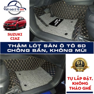 Thảm lót sàn ô tô 5D,6D Suzuki Ciaz Giảm ồn, Không mùi, Chống thấm nước