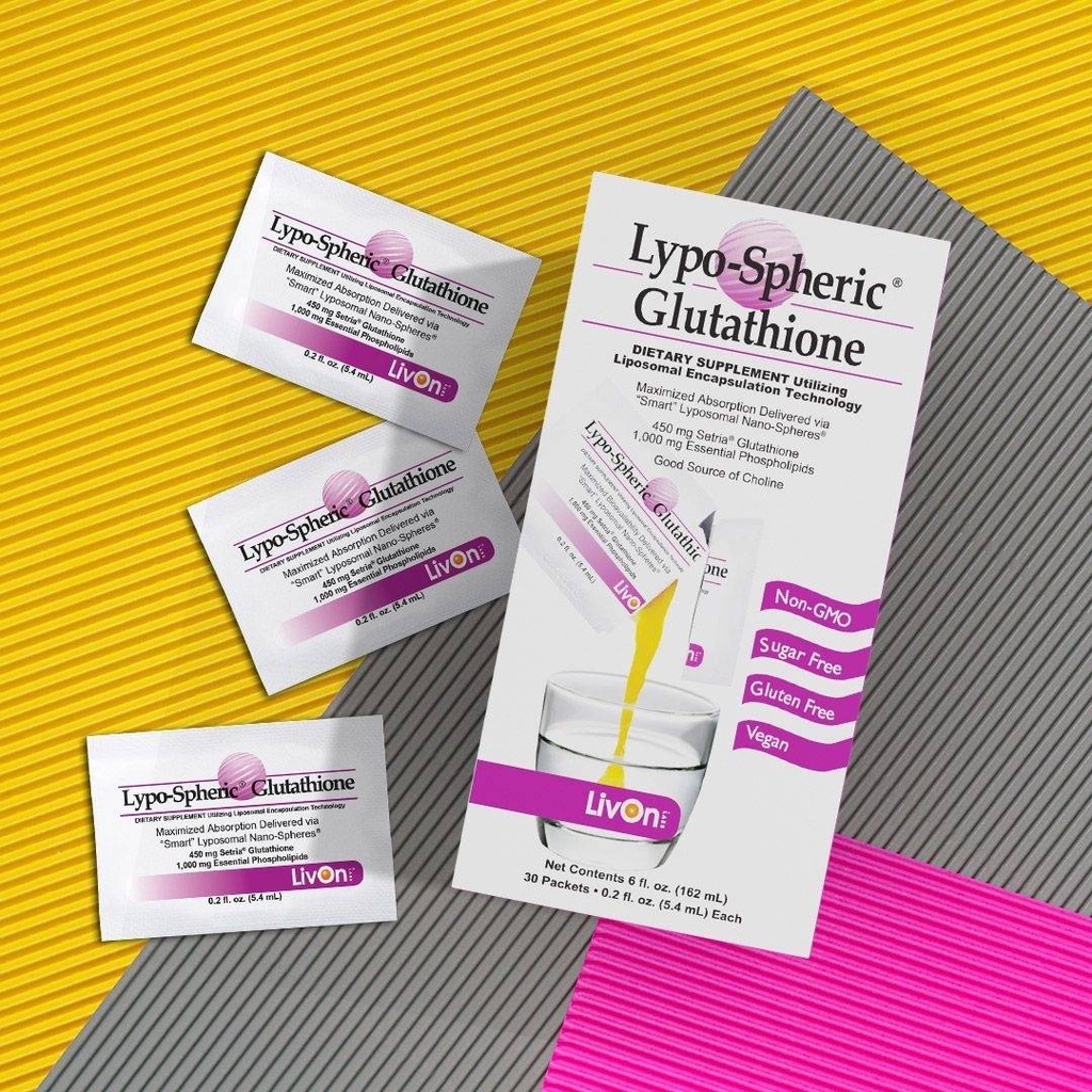 Gel Uống Glutathione Giúp Da Sáng Mịn, Đều Màu, Săn Chắc, Trẻ Hóa Lypo-Spheric GLUTATHIONE LiVon