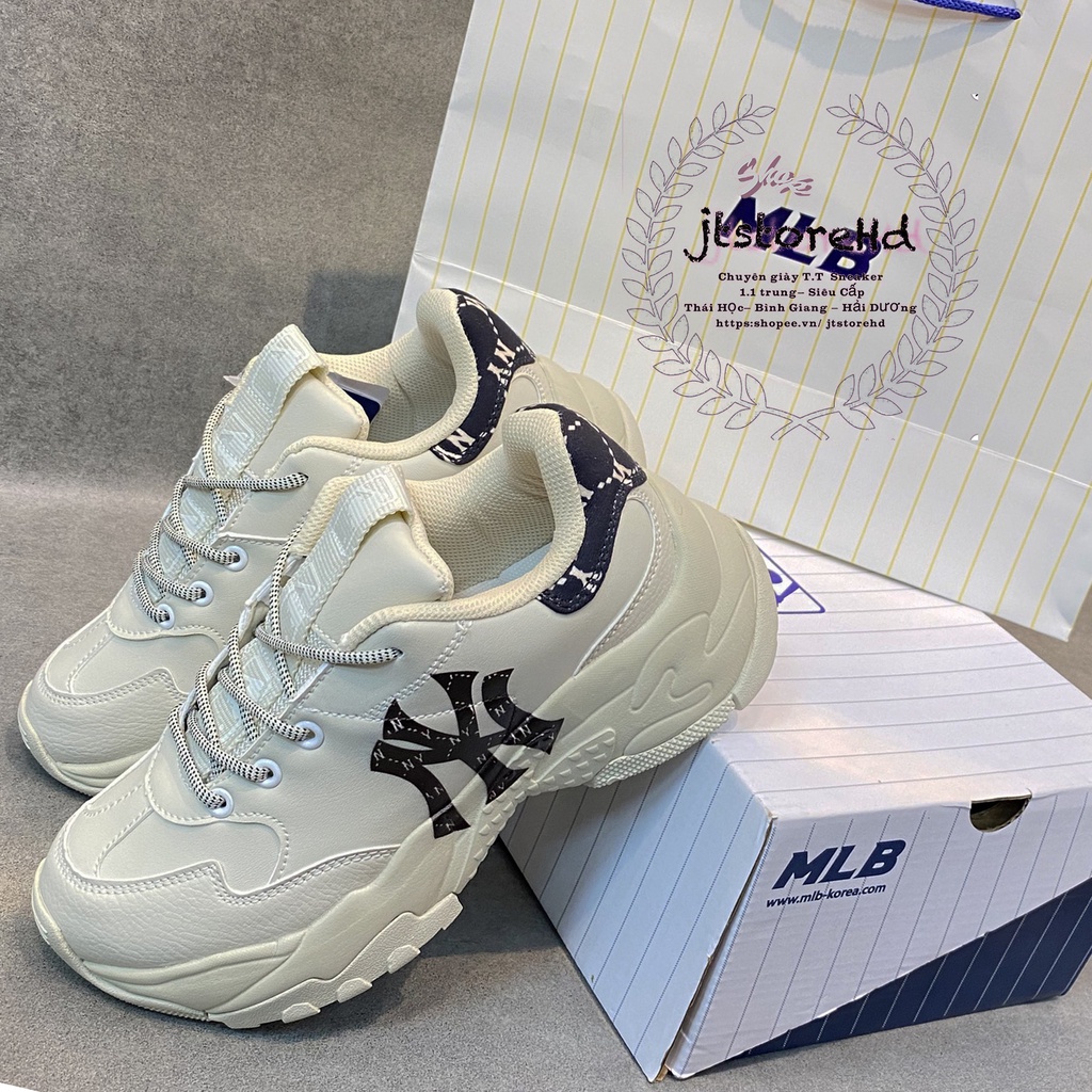 Giày MLB chữ Ny đen bản cao cấp full size sẵn hàng [JTstore]