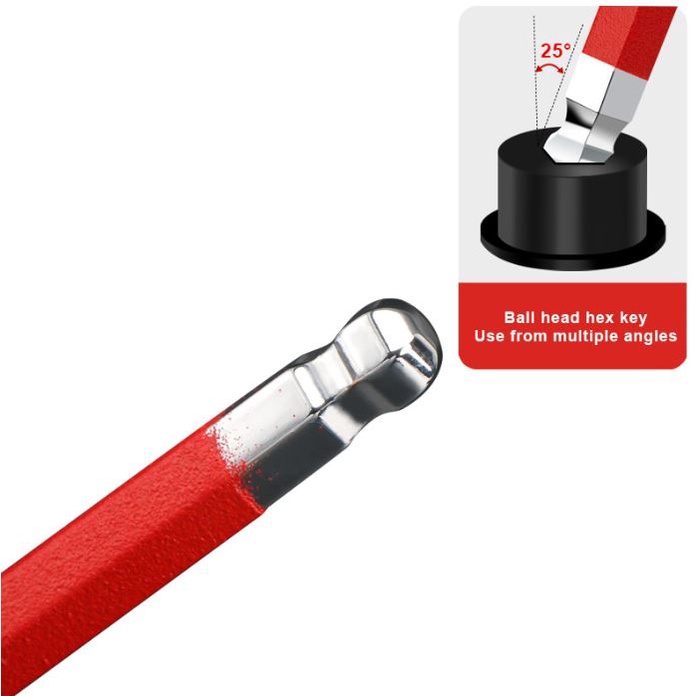 Bộ tool lục giác 7 màu RiderAce T073