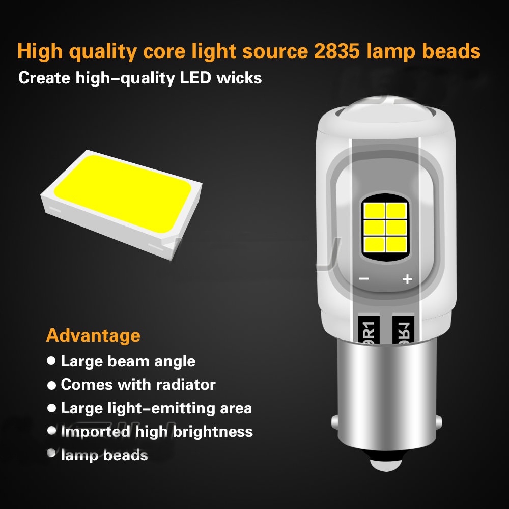 Đèn Led Phanh Có Nháy Chớp 1156 1157 16smd Thấu Kính Tăng Sáng Cho Ô Tô Đuôi Xe Máy