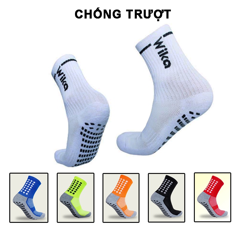 Tất chống trơn đá bóng dài, vớ đá banh dệt kim nam chính hãng