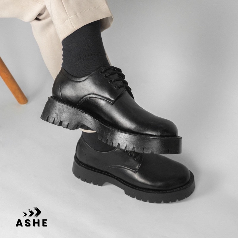 [Mã ICBFRI300 giảm 10% đơn 250K] Giày đốc nam ASHE - Da bò bền đẹp, tăng chiều cao đến 5cm thời trang | BigBuy360 - bigbuy360.vn