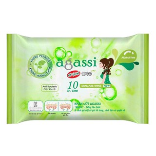 Khăn giấy ướt Agassi 10 tờ
