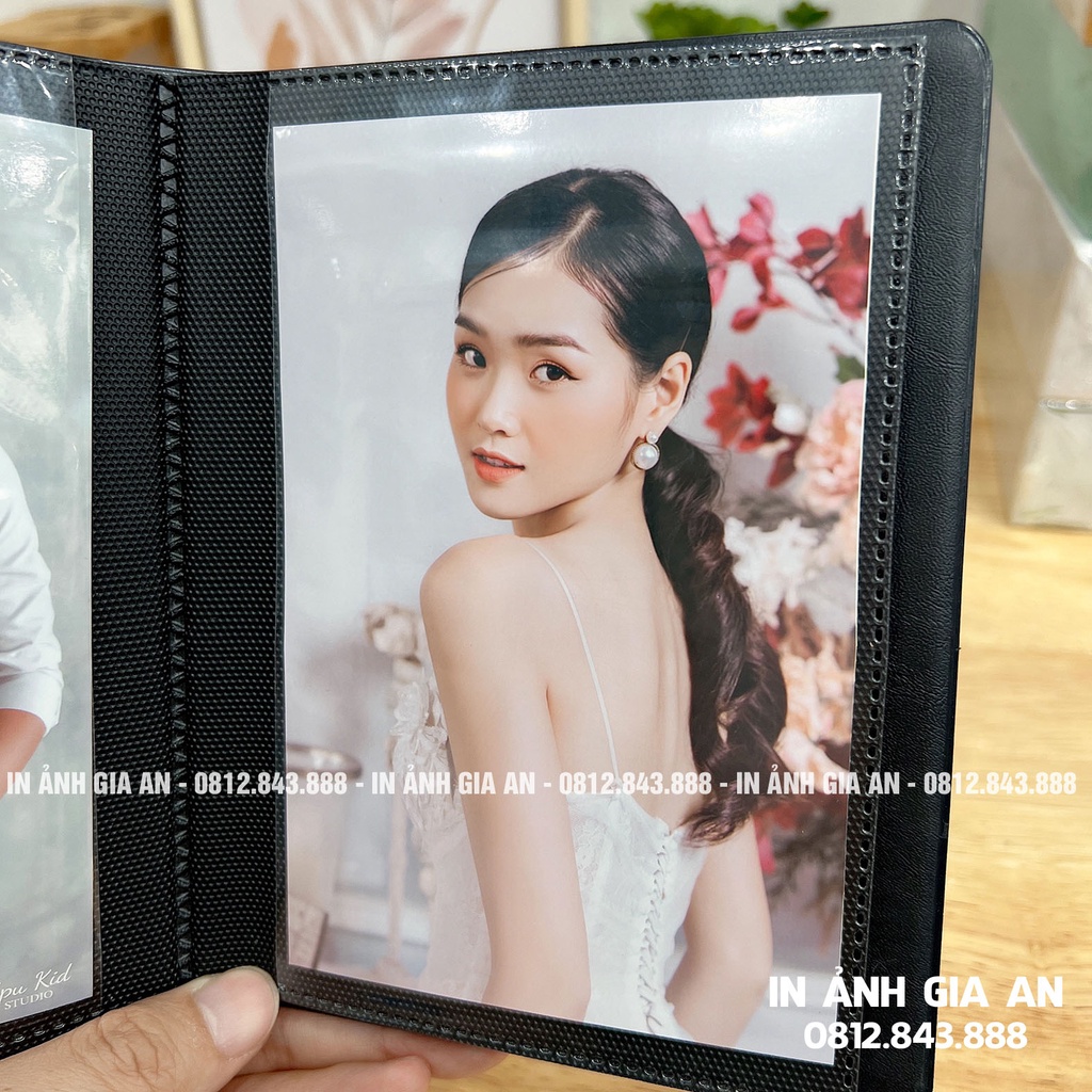 Album ảnh 7x10, 9x12, 10x15 bìa vân da Vintage để 32-36-72 ảnh - Ship Hỏa Tốc