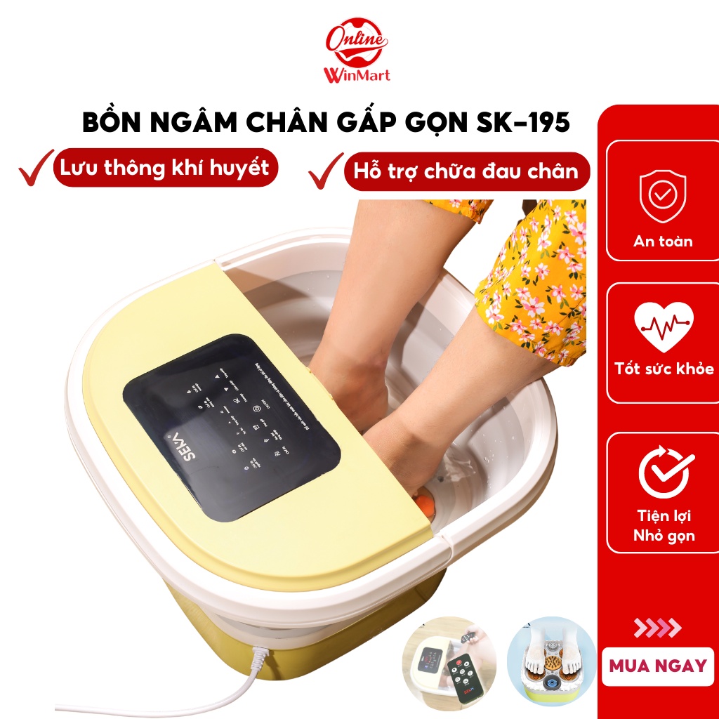 Bồn Ngâm Chân Bosingwa-Seka SK-195 Bảo Hành dài hạn