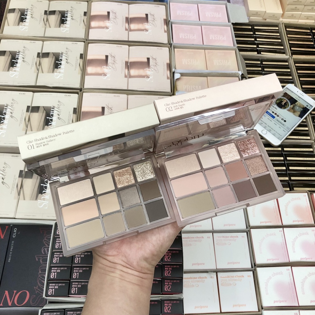 (BILL KOREA) Bảng Phấn Mắt 12 Màu CLIO Shade And Shadow Palette