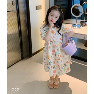 Váy hoa baby doll cực xinh cho bé gái 9-36kg nhí nhỡ đại G27