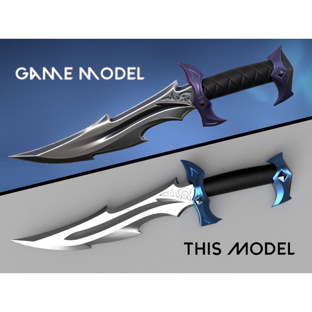 Valorant reaver có màu tỉ lệ 1:1 trưng bày không gây sát thương