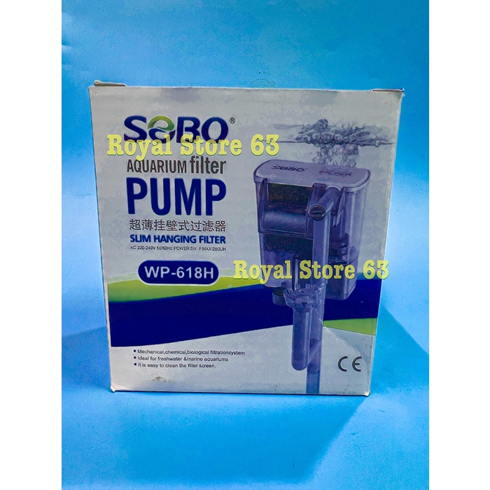 Lọc Thác Sobo Wp 618h cho bể cá mini 5w
