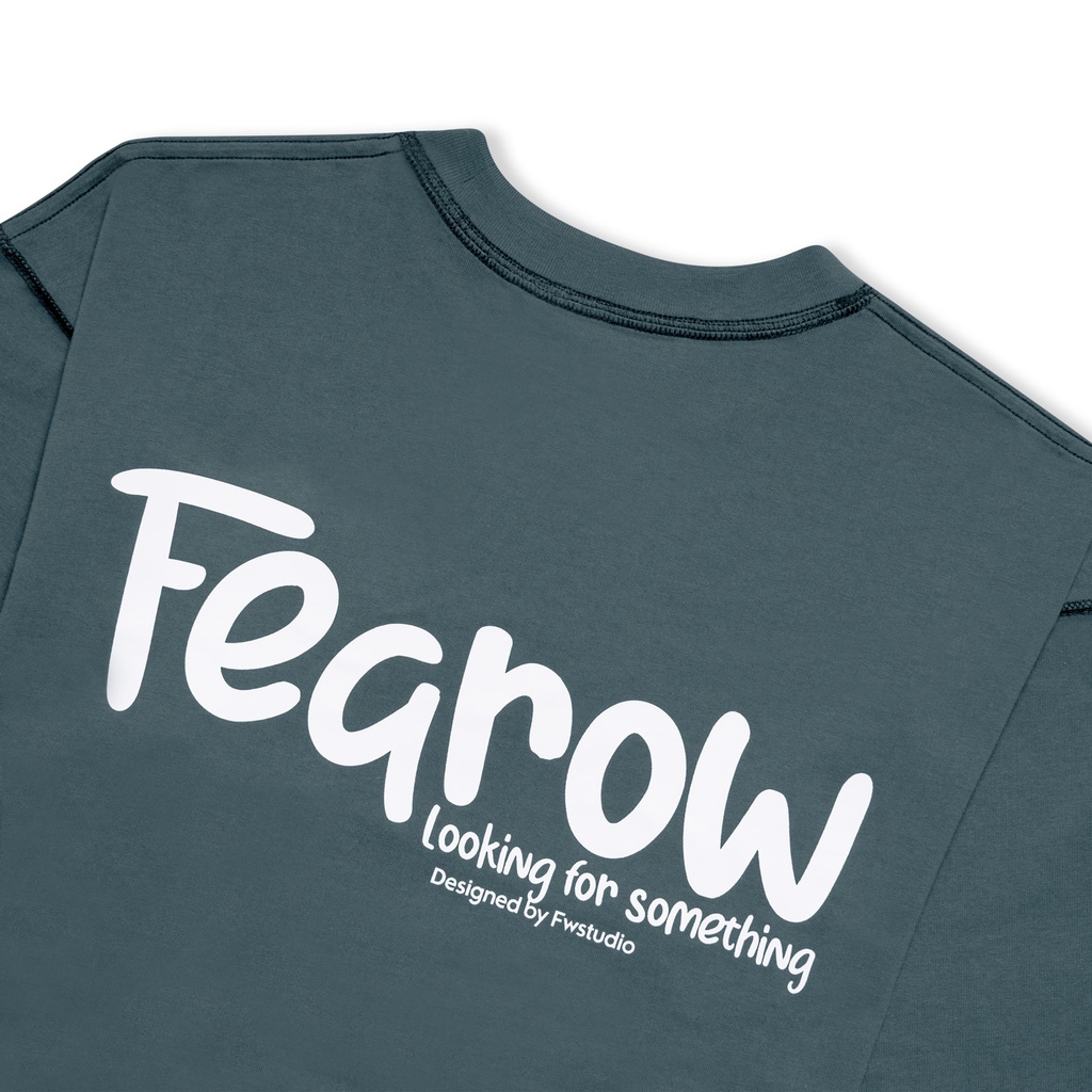 Áo thun 2 mặt nam nữ local brand unisex Fearow Double Tee Collection - Pixel Corgi / Xám Xanh - ATF1018