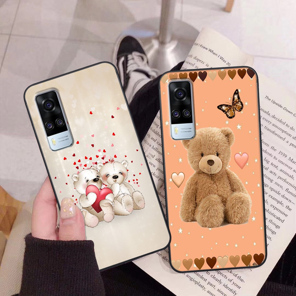 Ốp Vivo Y51 2020 in hình gấu cute dễ thương siêu xinh đáng yêu