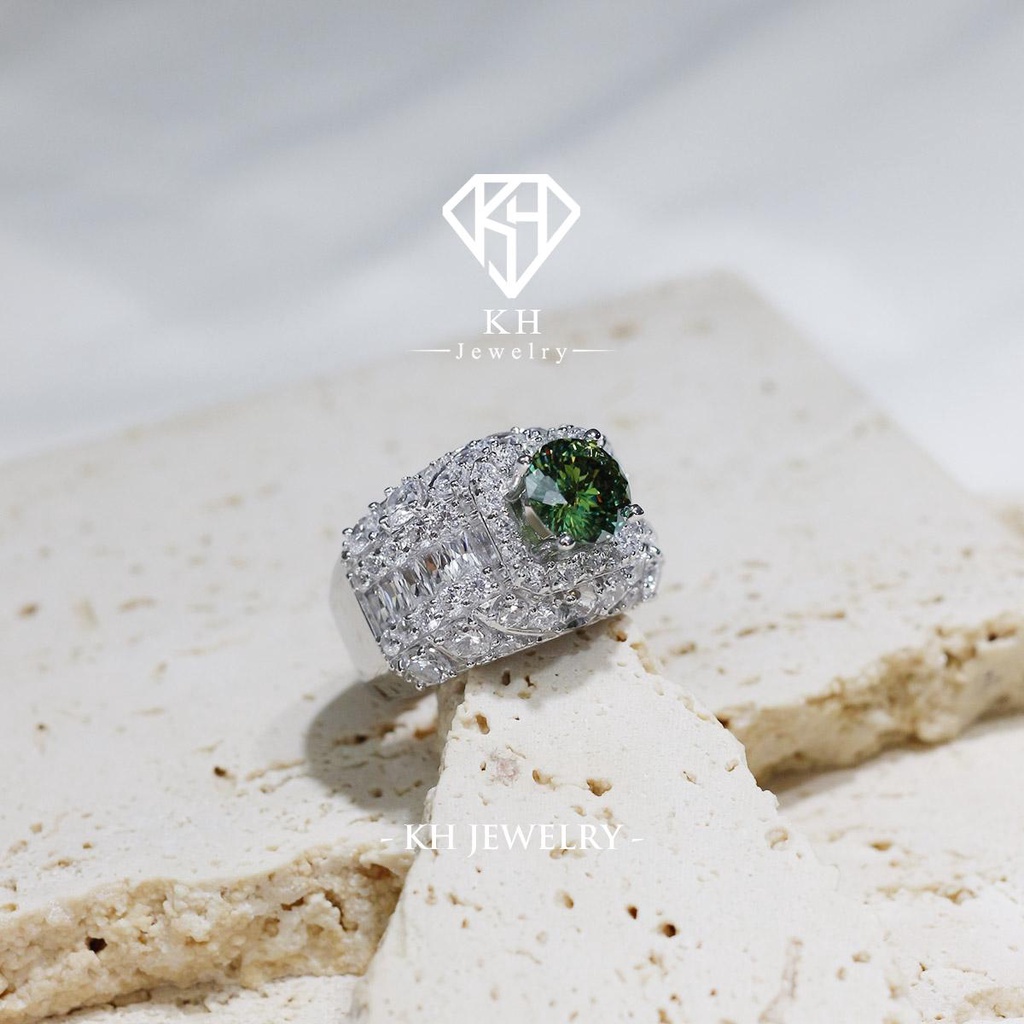 Nhẫn Nam KHJRM017 - Hột chủ 8mm