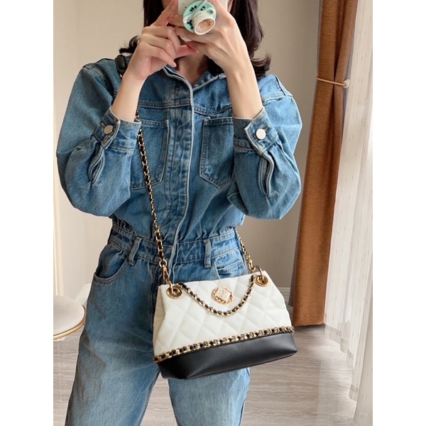 Túi lyn hobo ô trám