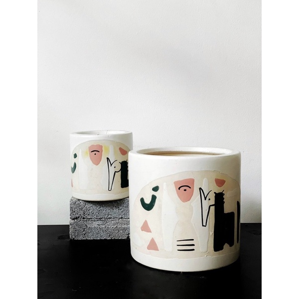 Chậu hoạt hình trồng cây trang trí nhà cửa