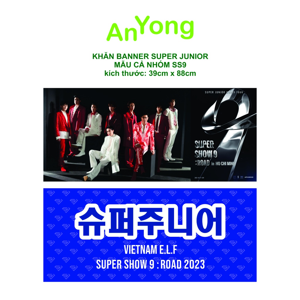 Khăn banner SUPER JUNIOR