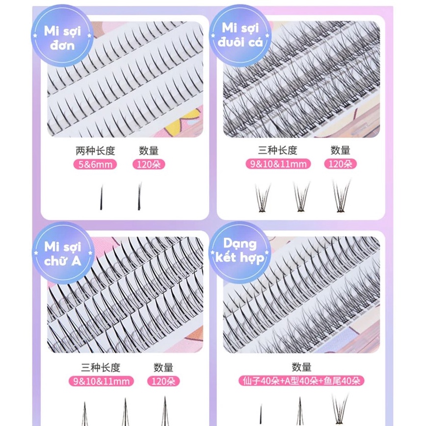 [NHẬP KHẨU] Lông Mi Giả Mềm Mại Tự Nhiên, Không Gây Nặng Mí LMLTOP Eyelash