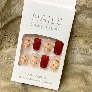 Móng tay giả, 24 móng tay giả nail box kèm keo dán mẫu 11