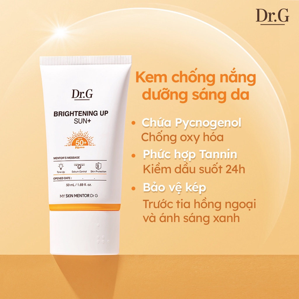 Kem chống nắng dưỡng sáng da Dr.G Brightening Up Sun+ SPF50+ PA+++ 50ml