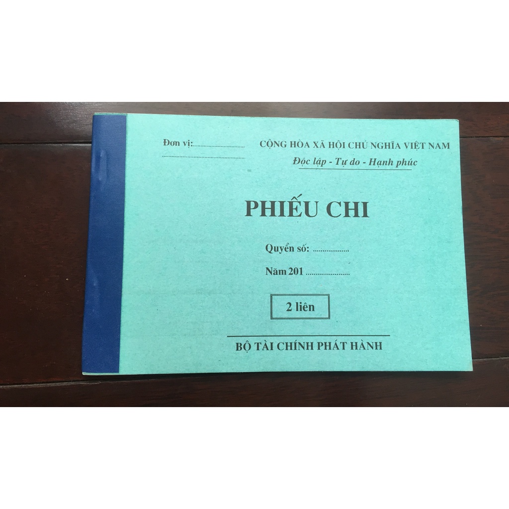 Phiếu chi 2 liên 13X19 40 bộ