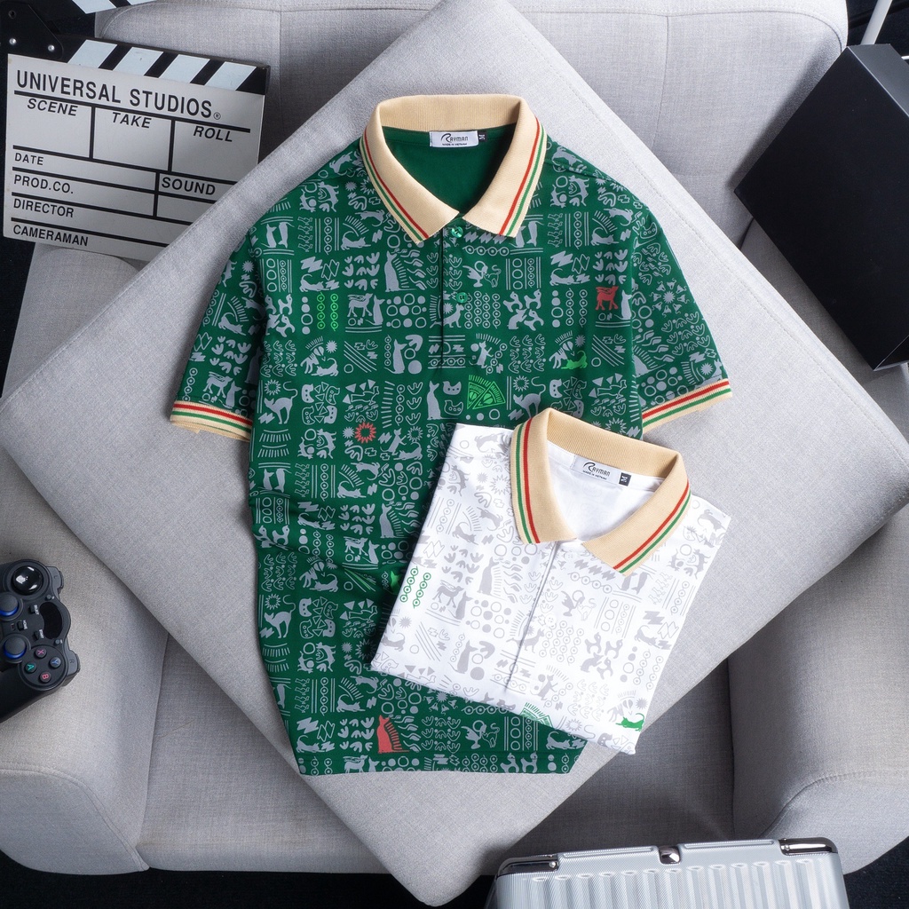 Áo thun nam họa tiết RAYMAN - Áo polo nam FOX MAN chất liệu cotton lạnh cực đẹp, form suông thoải mái