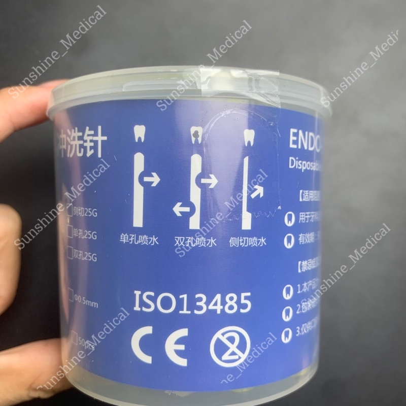 Kim bơm rửa nội nha 2 lỗ kim bơm rửa nha khoa kim bơn rửa ống tuỷ răng