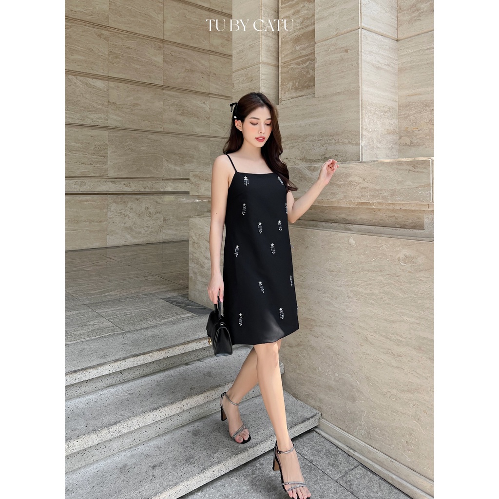 TUBYCATU | Đầm hai dây aisha black dress